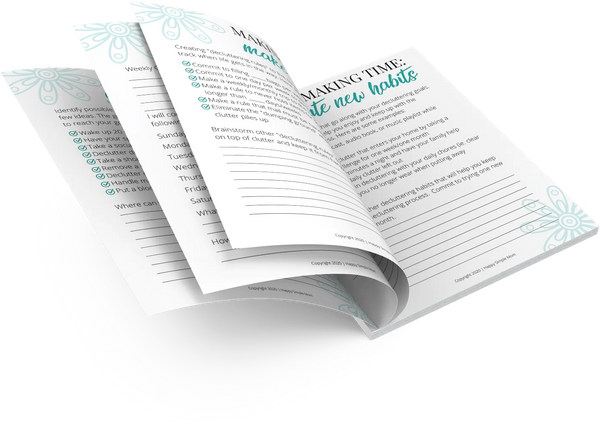 Making Time For Decluttering Planning Sheets